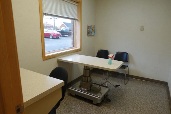 Spacious exam rooms